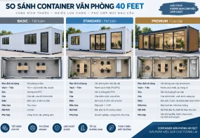 So Sánh Container Văn Phòng 40 Feet